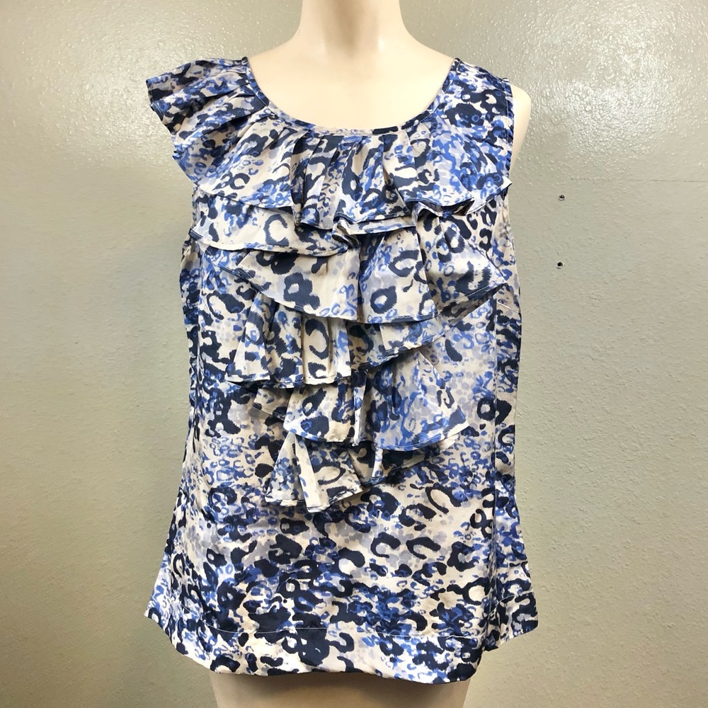 CAbi Women's Cascading Ruffle Tank Top